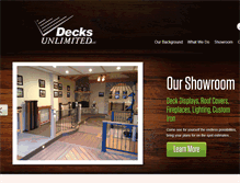 Tablet Screenshot of decksunlimited.com